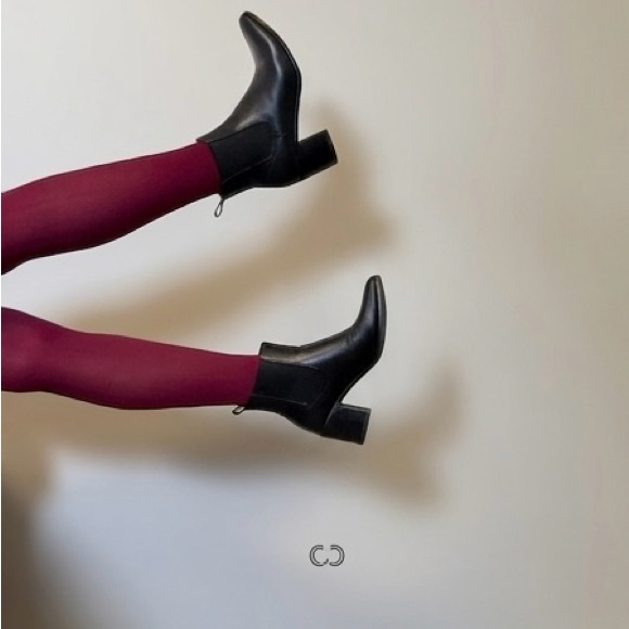 Streetwear Society Shoes - Streetwear Society Black Chelsea Block Heel Ankle Boots